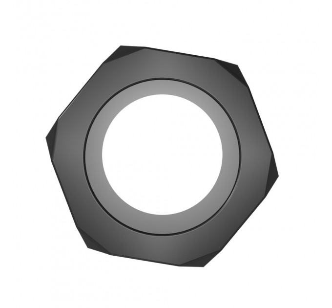 Кольцо эрекционное Chisa GK Power Nust Bolts Cock Ring в виде болта, черное