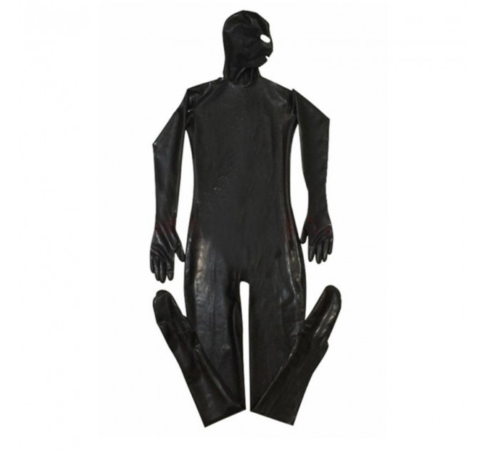 Комбинезон для бондажа DS Fetish Bondage playsuit размер L blac