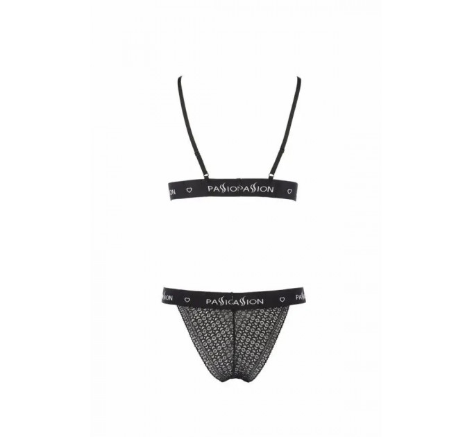 Комплект білизни в сіточку GLAMISS SET black S/M - Passion