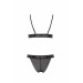 Комплект білизни в сіточку GLAMISS SET black S/M - Passion