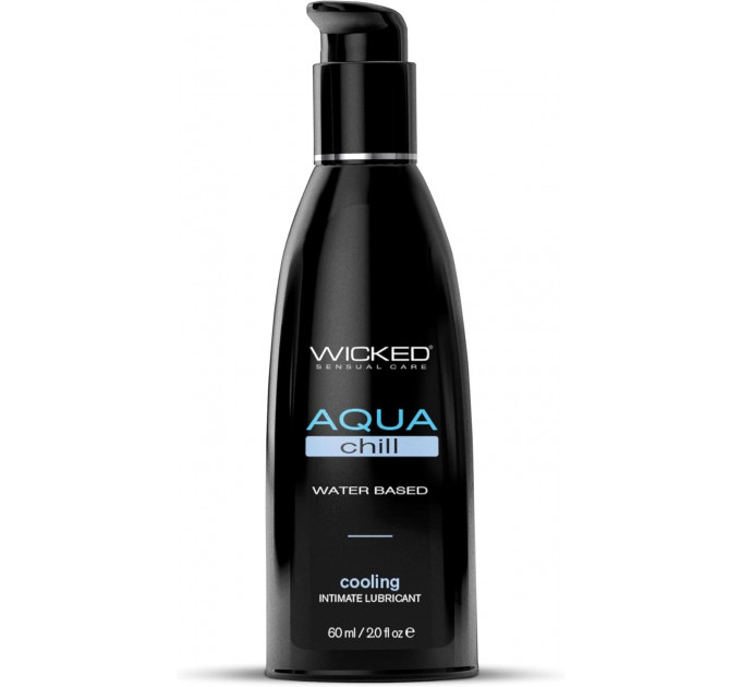 Лубрикант охлаждающий на водной основе WICKED AQUA CHILL 60ML Лубрикант охлаждающий на водной основе WICKED AQUA CHILL 60ML