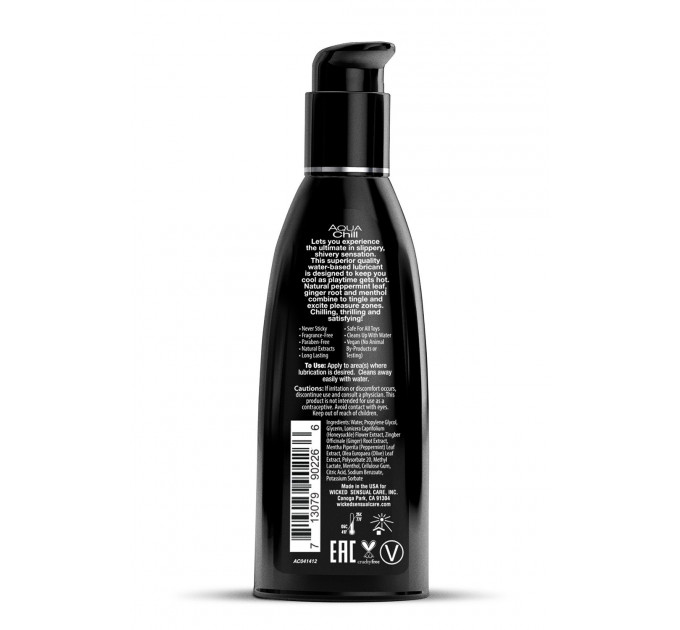 Лубрикант охлаждающий на водной основе WICKED AQUA CHILL 60ML