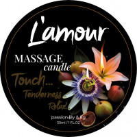 Масажна свічка L'amour Passion Lily & Fig з фруктово-квітковим ароматом, 30 мл