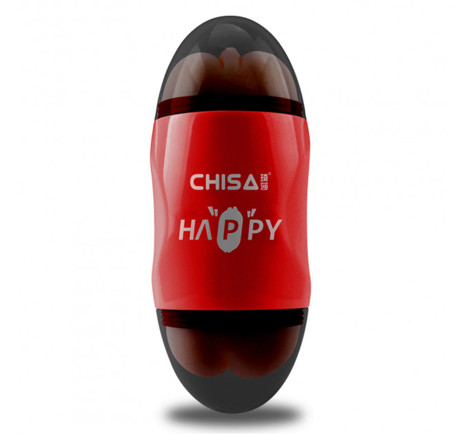 Мастурбатор двухсторонний Вагина и Рот Chisa Portable Happy Cup в колбе