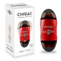 Мастурбатор двухсторонний Вагина и Рот Chisa Portable Happy Cup в колбе