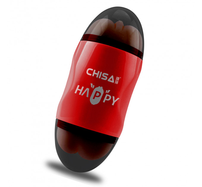 Мастурбатор двухсторонний Вагина и Рот Chisa Portable Happy Cup в колбе