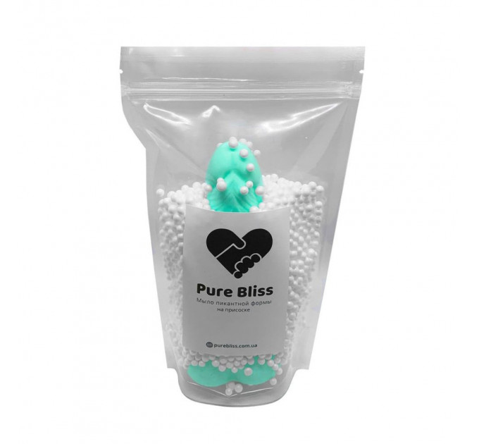 Мило член на присосці Pure Bliss бірюзовий, size L