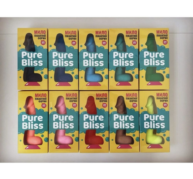 Мыло член на присоске Pure Bliss MINI красный, 15 см