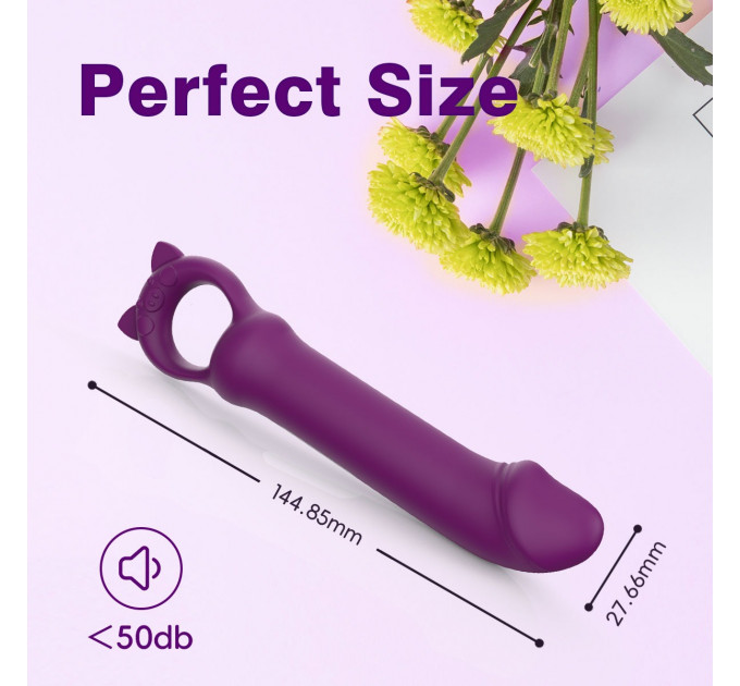 Мини-вибратор Every Night Toys Grace фиолетовый, 10 режимов вибрации