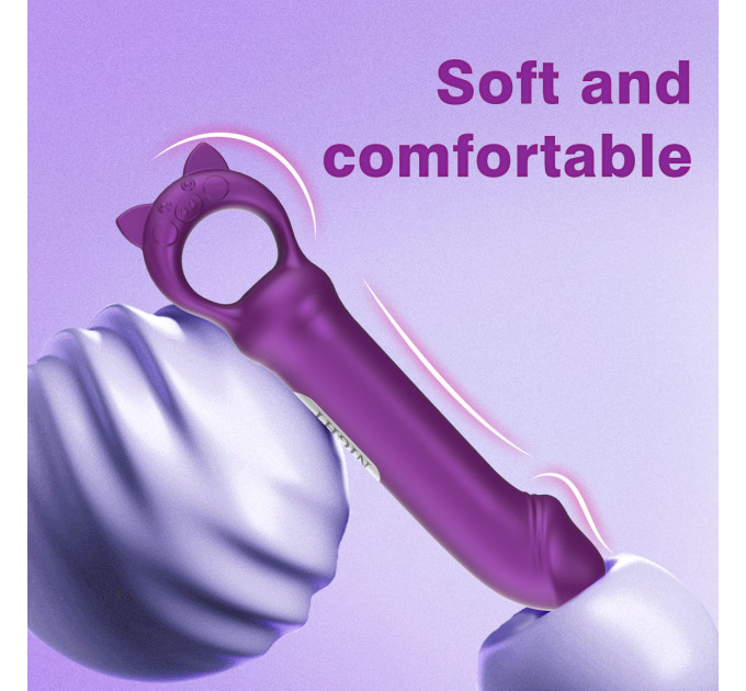 Мини-вибратор Every Night Toys Grace фиолетовый, 10 режимов вибрации