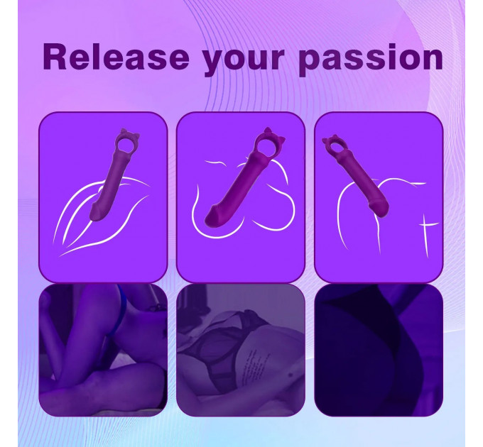 Мини-вибратор Every Night Toys Grace фиолетовый, 10 режимов вибрации