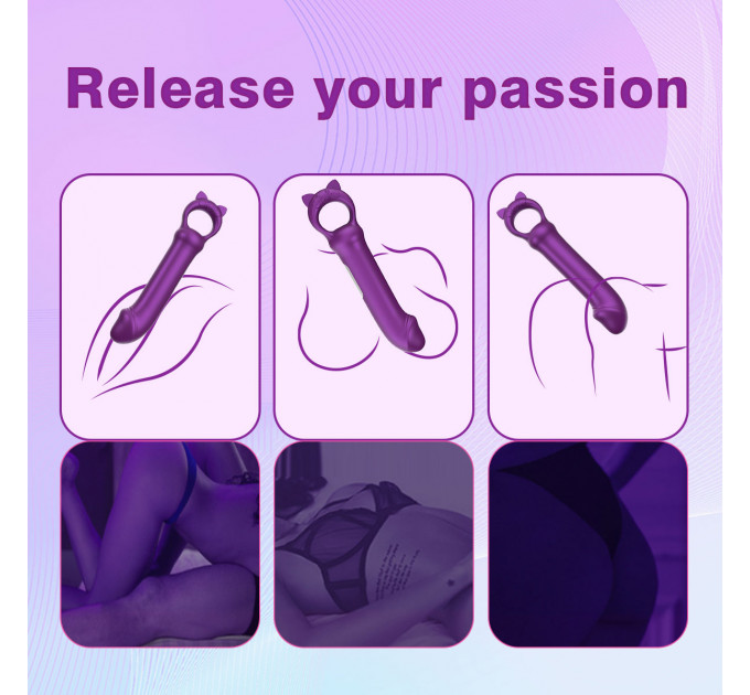 Мини-вибратор Every Night Toys Grace фиолетовый, 10 режимов вибрации