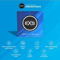 Набор латексных презервативов EXS Regular комфортной формы с резервуаром (цена за 10 шт.)