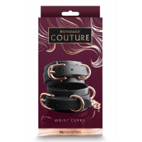 Наручники NS Novelties BONDAGE COUTURE WRIST CUFFS BLACK