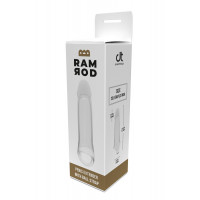 Насадка на пенис Dreamtoys Ramrod с кольцом для мошонки, прозрачная