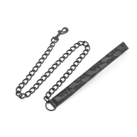 Ошейник с поводком DS Fetish Collar with leash black