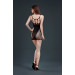 Платье-мини с вырезами Moonlight Lingerie Model 19 из сетки, черное