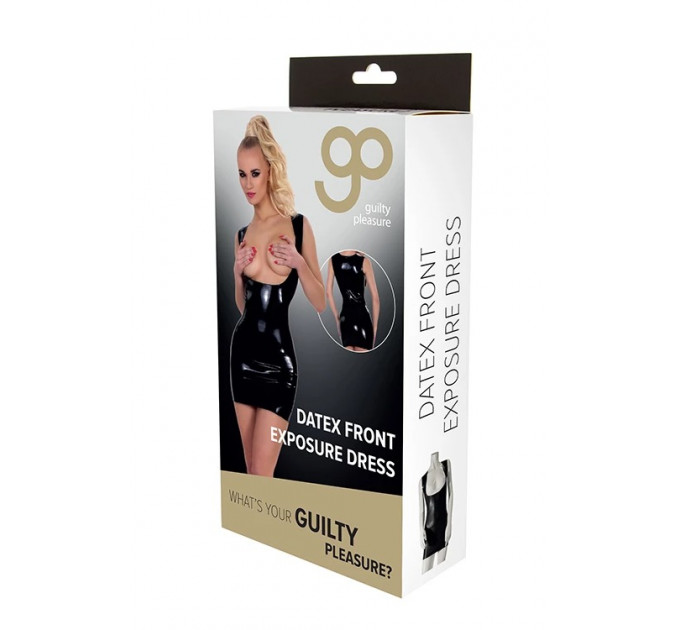 Платье с открытой грудью Guilty Pleasure Datex Front черное, S