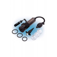 Помпа для пениса Zolo Ultimate Performance Set включающая в себя набор из 6 предметов, черный