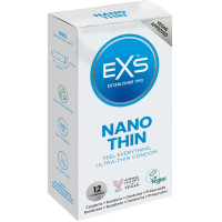 Презервативы ультратонкие из латекса EXS Nano Thin веганские (цена за упаковку, 12 шт.)
