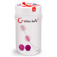 Шарики вагинальные Gvibe Geisha Balls 2 для тренировки интимных мышц, розовые