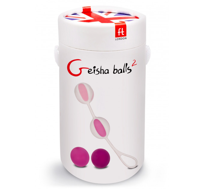 Шарики вагинальные Gvibe Geisha Balls 2 для тренировки интимных мышц, розовые