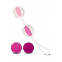 Шарики вагинальные Gvibe Geisha Balls 2 для тренировки интимных мышц, розовые