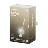 Смарт-шарики Кегеля Satisfyer Love Birds 1 с вибрацией, белые