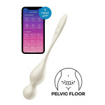 Смарт-шарики Кегеля Satisfyer Love Birds 1 с вибрацией, белые