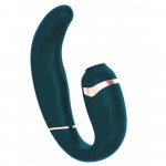 Вакуумный стимулятор клитора и точки G Adrien Lastic My-G из силикона, зеленый
