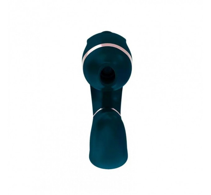 Вакуумный стимулятор клитора и точки G Adrien Lastic My-G из силикона, зеленый