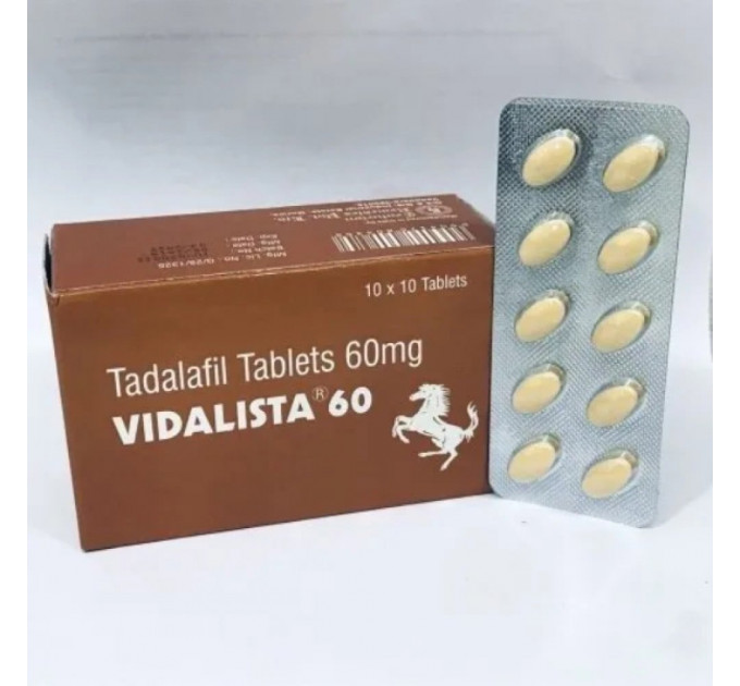 Пігулки для підвищення потенції та посилення ерекції Vidalista 60 мг (Сіаліс)