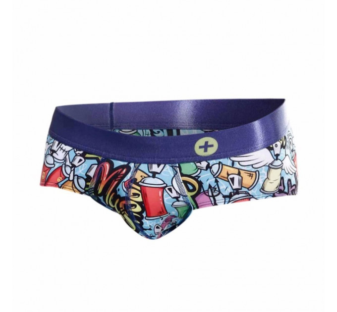 Трусы мужские с разными картинками MaleBasics цветные, М