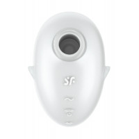 Вакуумный стимулятор вибратор Satisfyer Cutie Ghost белый, 9.1 см