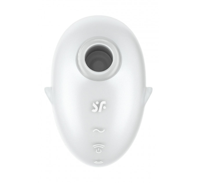 Вакуумний вібратор стимулятор Satisfyer Cutie Ghost білий, 9.1 см