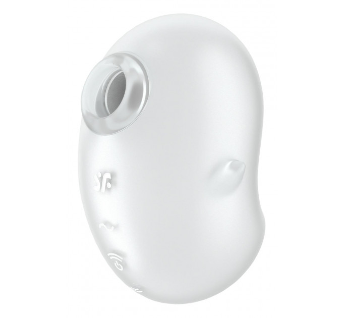 Вакуумний вібратор стимулятор Satisfyer Cutie Ghost білий, 9.1 см