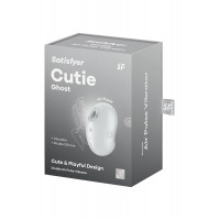 Вакуумный стимулятор вибратор Satisfyer Cutie Ghost белый, 9.1 см