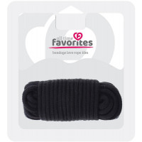 Веревка для бондажа BONDX LOVE ROPE - 10M, BLACK