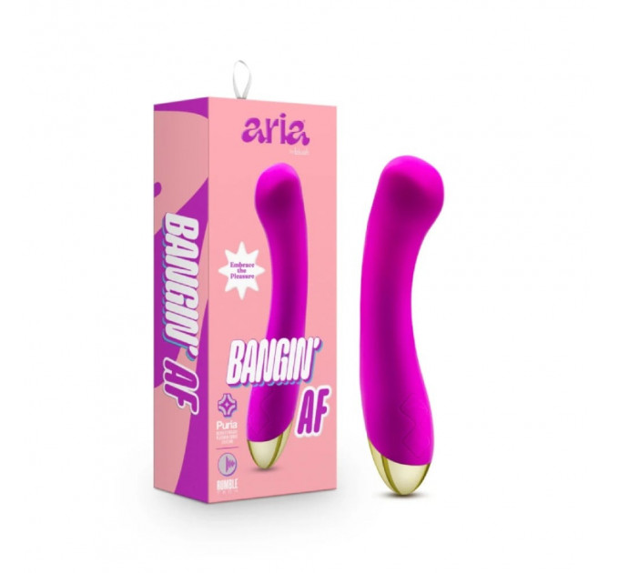 Вибратор Aria By Blush Bangin' AF для точки G цвет фуксии