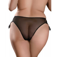 Вібратор в трусики Pipedream Hookup Panties Remote Princess зі знімною віброкулею, чорний, S-L