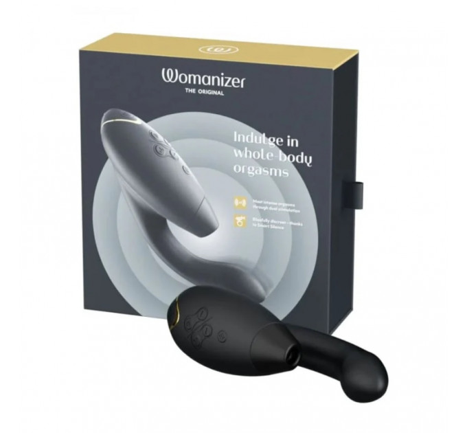 Инновационный бесконтактный вибратор-стимулятор Womanizer Duo 2 Black