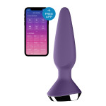 T360157 Анальная пробка с двумя моторами и управлением телефоном Satisfyer Plug-ilicious 1 Purple