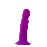 Фалоімітатор термоактивний SOLID LOVE RIBBED PURPLE