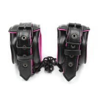 Оковы мягкие Luxury Fetish WRIST CUFF Black&Pink