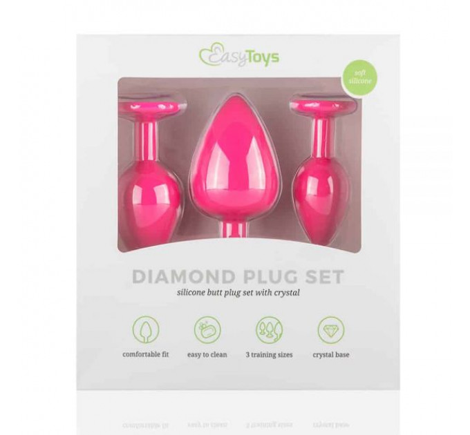 Набір анальних пробок Anal Diamond plug, Pink