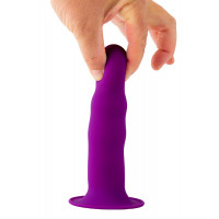 Фалоімітатор термоактивний SOLID LOVE RIBBED PURPLE