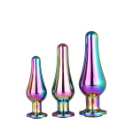 DT21873 Набор анальных пробок конической формы Dream Toys GLEAMING LOVE PLEASURE SET MULTICOLOUR