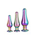 DT21873 Набор анальных пробок конической формы Dream Toys GLEAMING LOVE PLEASURE SET MULTICOLOUR
