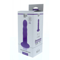 Фалоімітатор термоактивний SOLID LOVE RIBBED PURPLE
