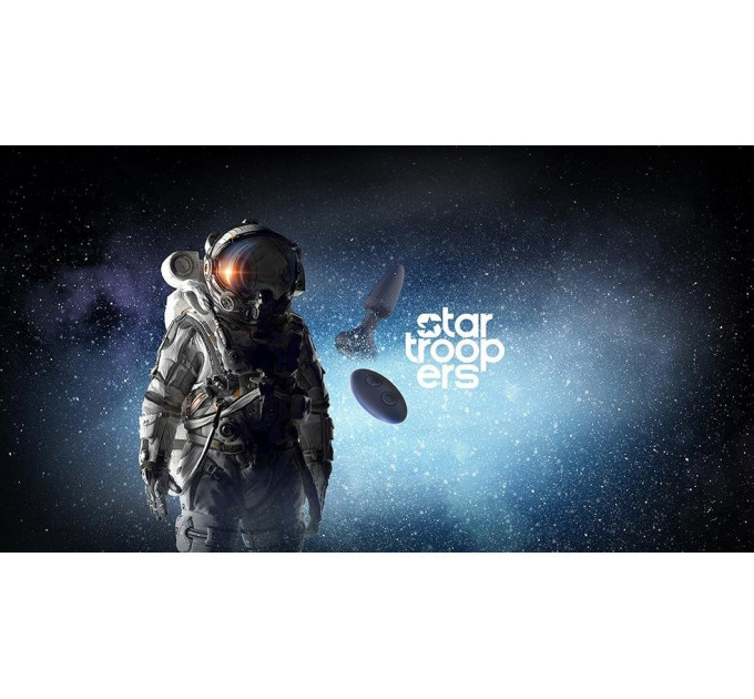 Анальная пробка DreamToys Startroopers Venus с дистанционным пультом управления, черная